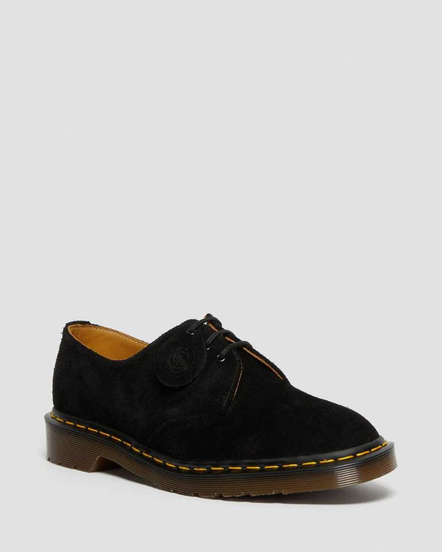 Dr. Martens 1461 Made In England Suede Erkek Bağcıklı Ayakkabı - Ayakkabı Siyah |IZXTH8162|